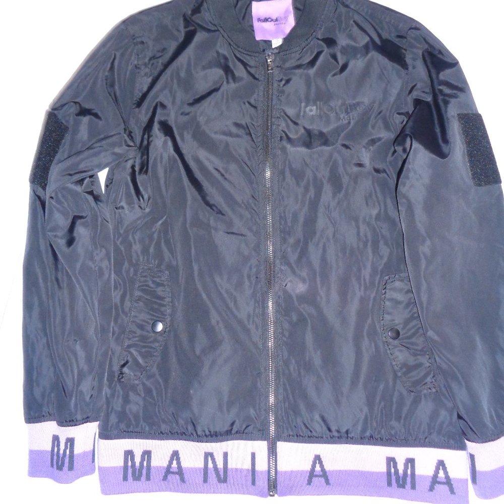 Fall Out Boy Mania Black Bomber Jacket 2017 Tour